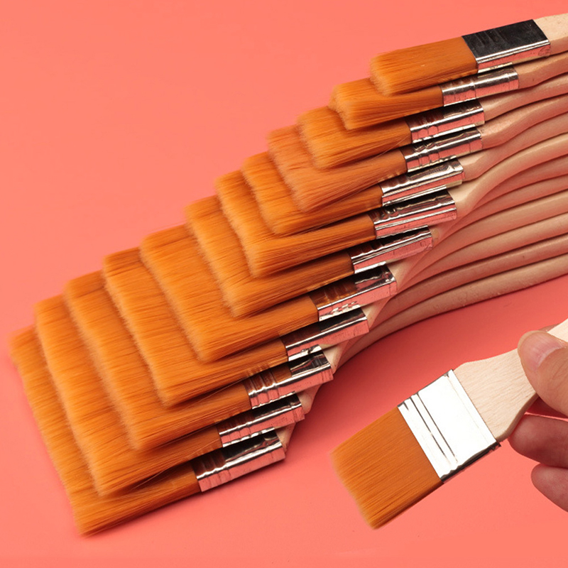 Wood Stain Brush - 12pcs Nylon Paint Brushes Large Area
