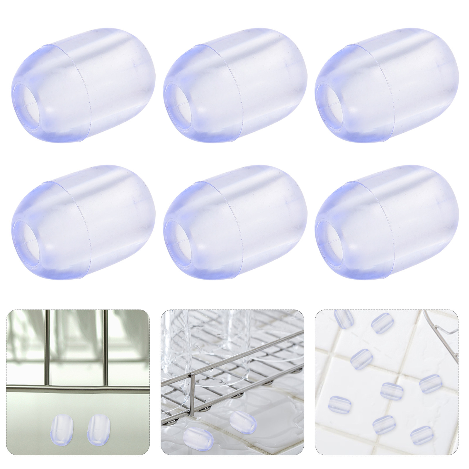Home Improvement Kitchen - 10Pcs Rubber Sink Rack Feet Protectors