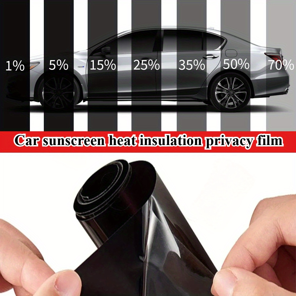 Window Insulation Film - Universal Auto Window Tint Film 1%-70%