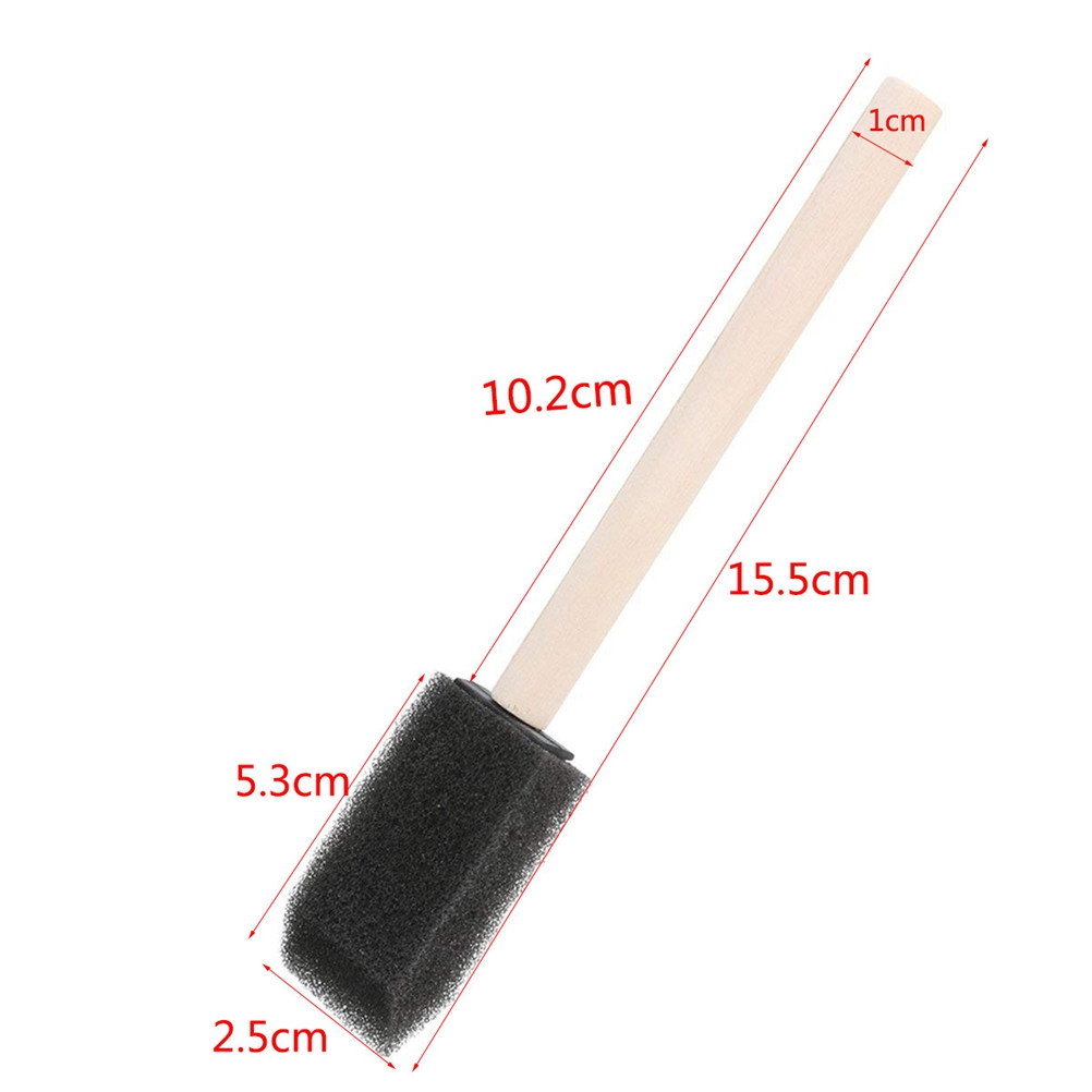 10Pack 2 Inch Polyurethane Spo - Wood Stain Brush recension och pris
