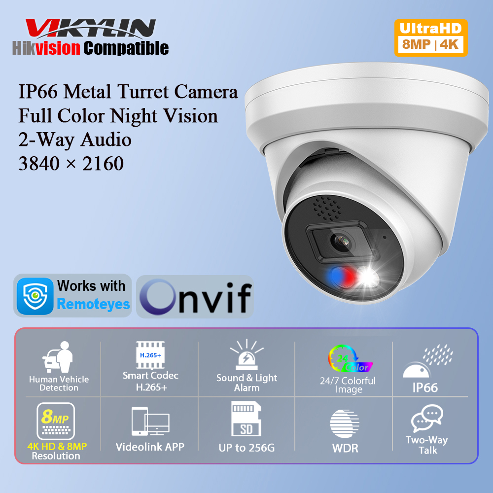Vikylin 4K 8MP Alarm Full Colo - Home Improvement Cars recension och pris