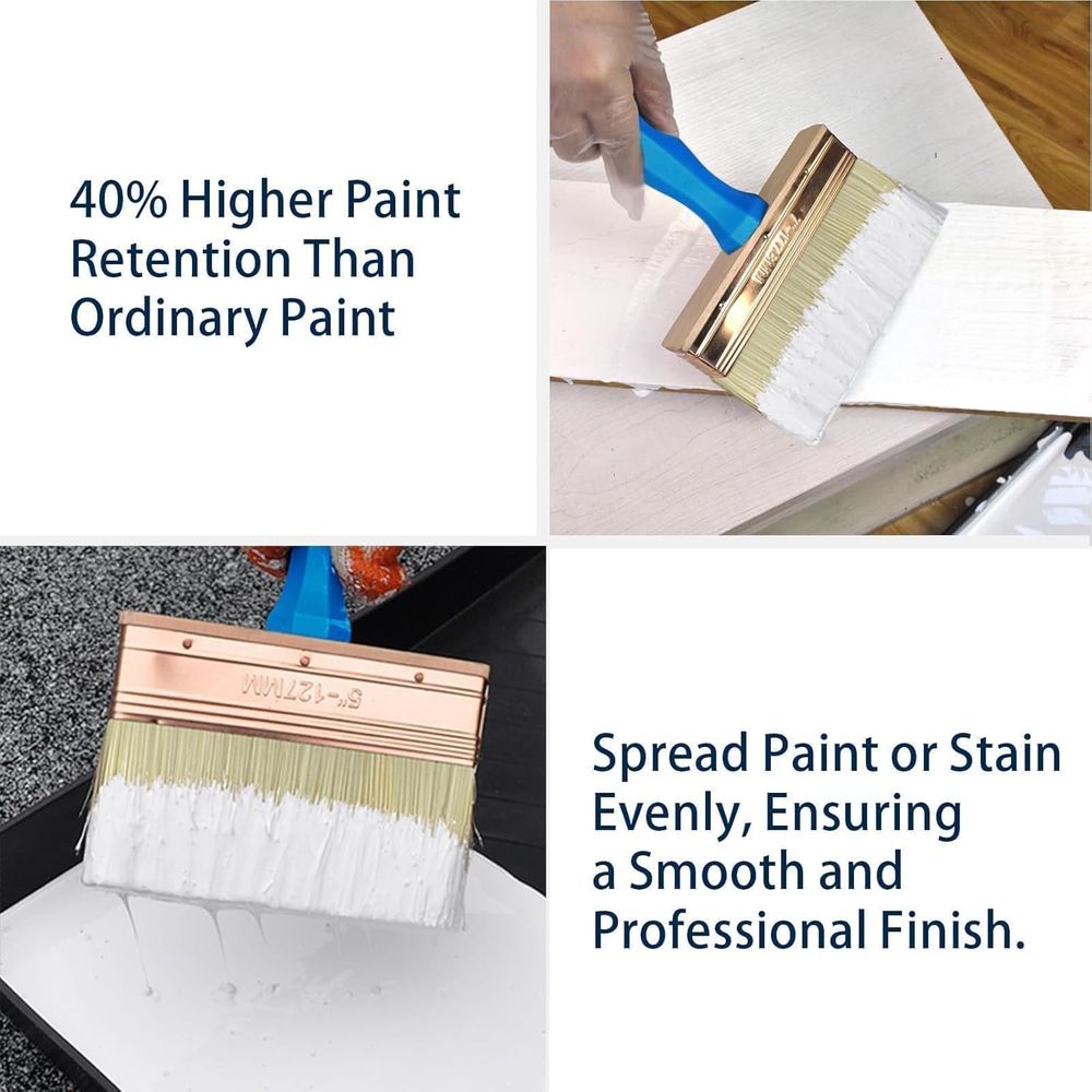 Triple Set of Heavy-Duty Paint - Wood Stain Brush recension och pris