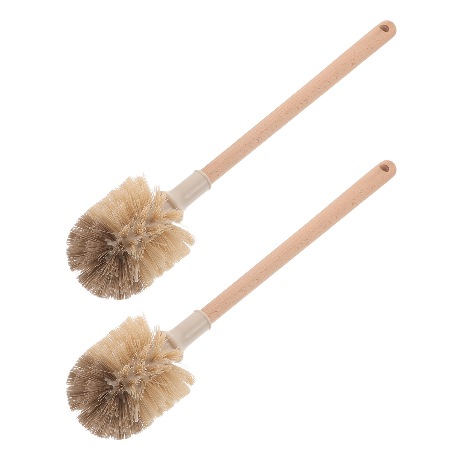 2Pcs Long Handle Toilet Brush  - Wood Stain Brush recension och pris