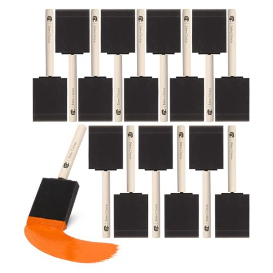 Bates- Foam Paint Brushes, 2 I - Wood Stain Brush recension och pris