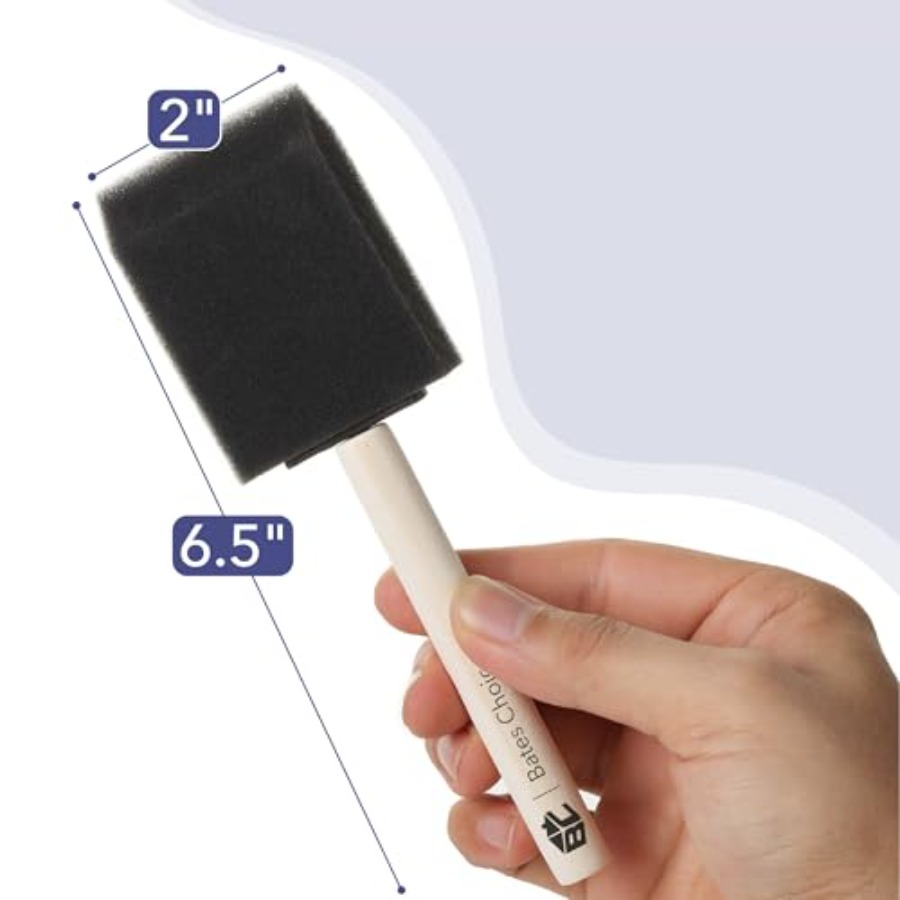 Bates- Foam Paint Brushes, 2 I - Wood Stain Brush recension och pris