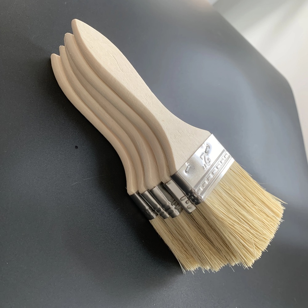 Wooden Paint Brush Set with Er - Wood Stain Brush recension och pris