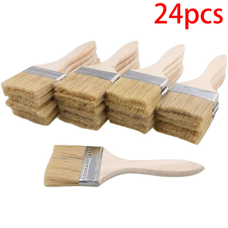 24Pcs Paint Brushes 70mm Chip  - Wood Stain Brush recension och pris