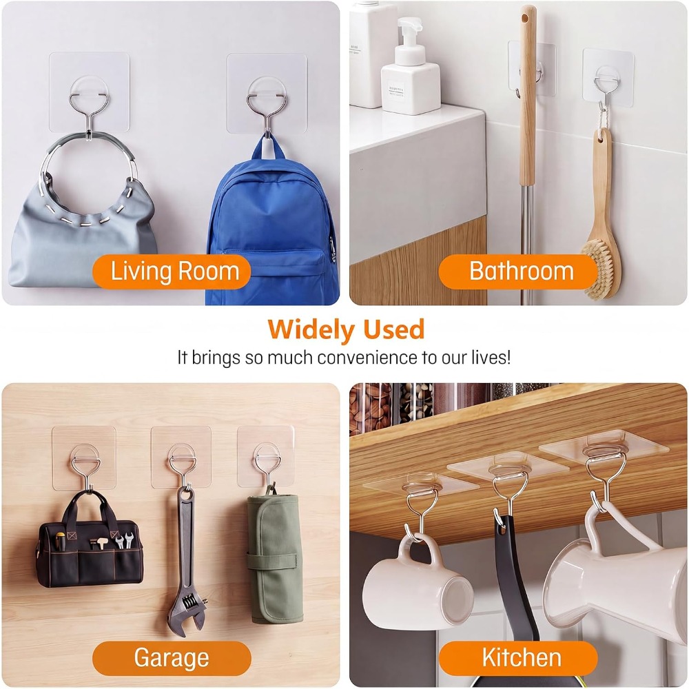 Heavy Duty Adhesive Wall Hooks - Home Improvement Kitchen recension och pris