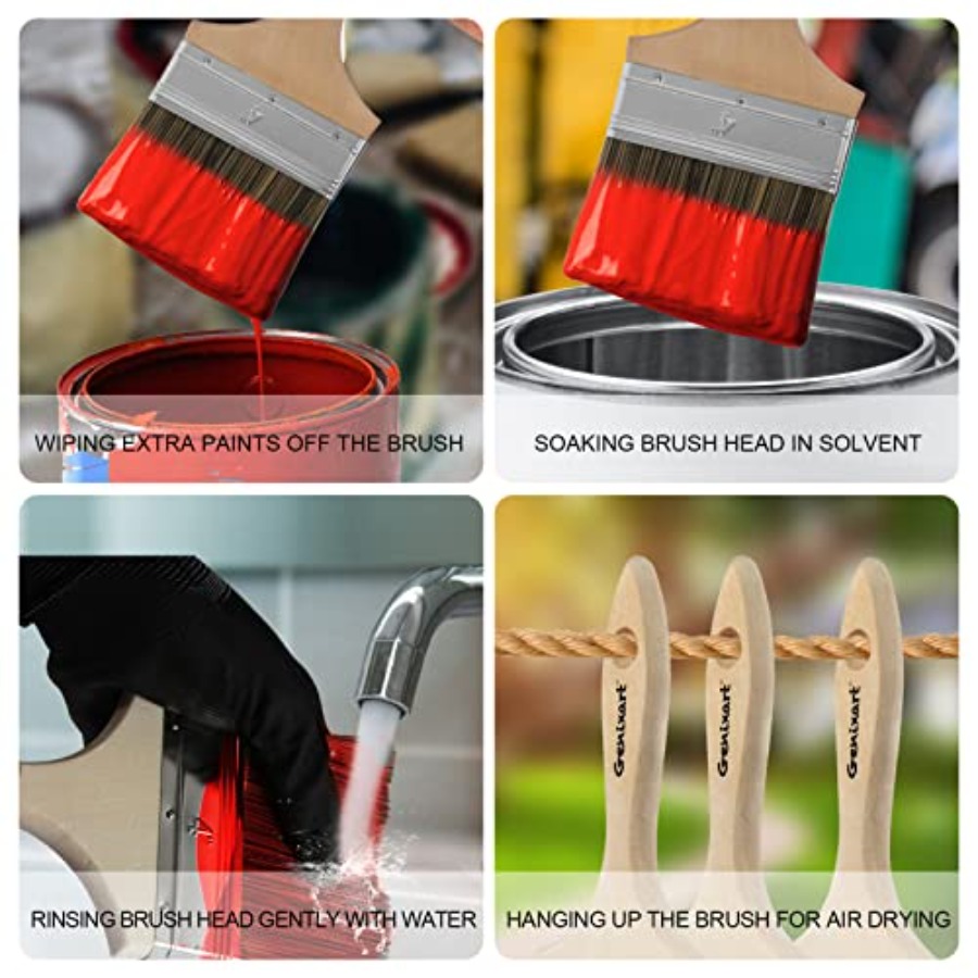 Double Thick Chip Paint Brush  - Wood Stain Brush recension och pris
