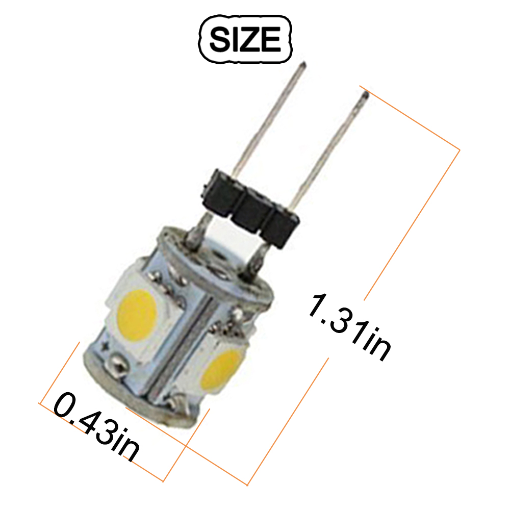10pcs DC12V G4 5050 5 SMD LED  - Home Improvement Cars recension och pris