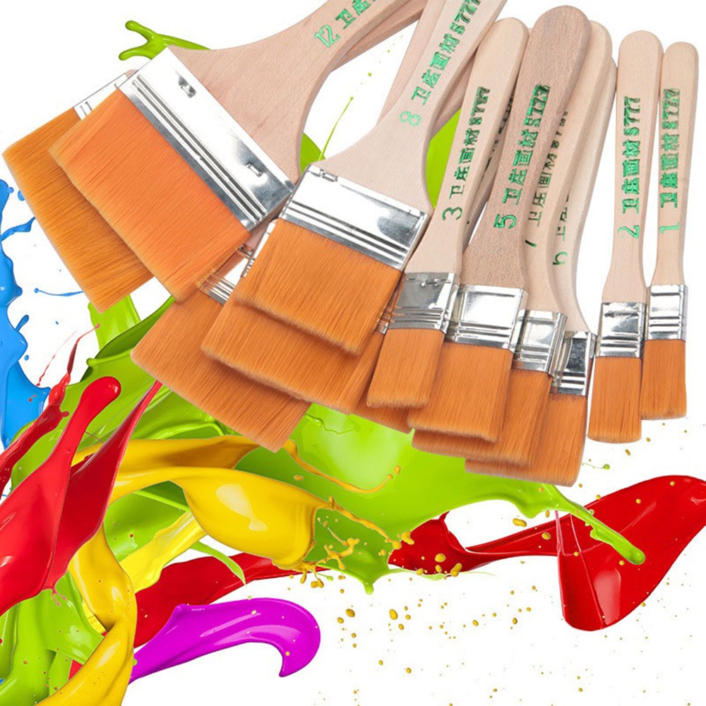 12pcs Nylon Paint Brushes Larg - Wood Stain Brush recension och pris