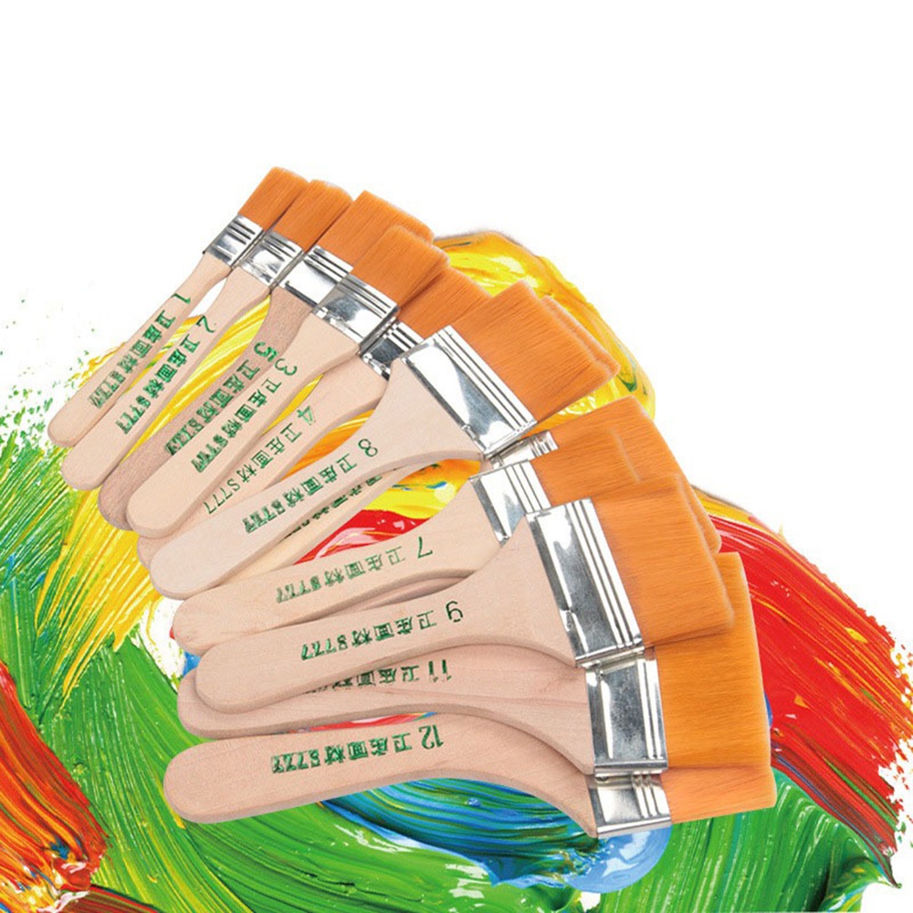 12pcs Nylon Paint Brushes Larg - Wood Stain Brush recension och pris