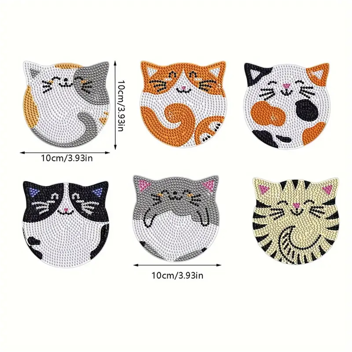 6 Pieces/set DIY Cat Rhineston - Home Improvement Kitchen recension och pris