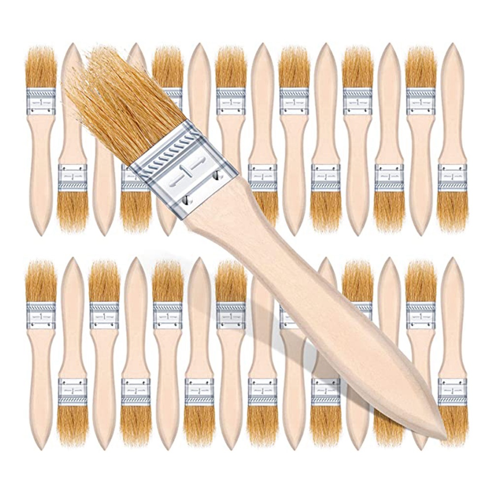 ABUH-100Pcs 1 Inch Chip Paint  - Wood Stain Brush recension och pris