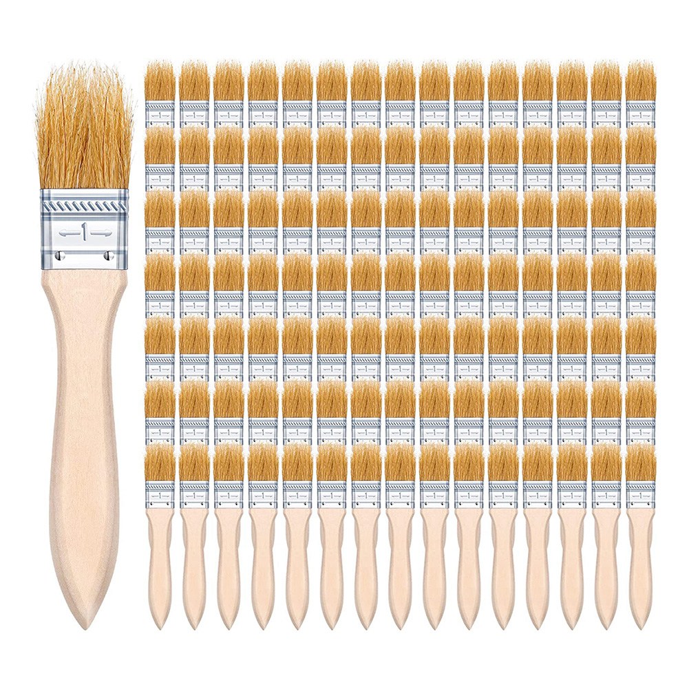 ABUH-100Pcs 1 Inch Chip Paint  - Wood Stain Brush recension och pris