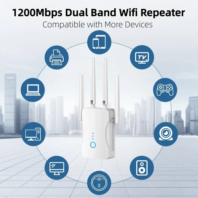 1200Mbps Dual Band WiFi Repeat - Home Improvement Hardware recension och pris