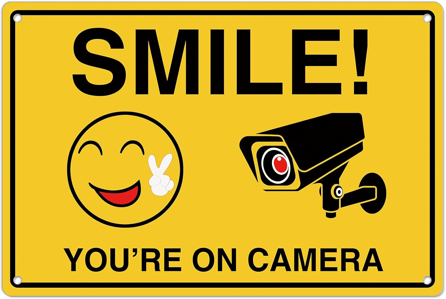 Smile Youre On Camera Signs ;  - Home Improvement Hardware recension och pris