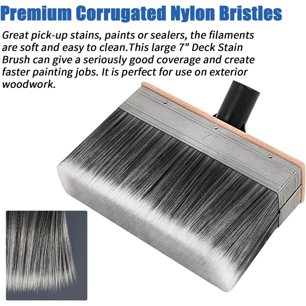 7-Inch Heavy-Duty Outdoor Stai - Wood Stain Brush recension och pris