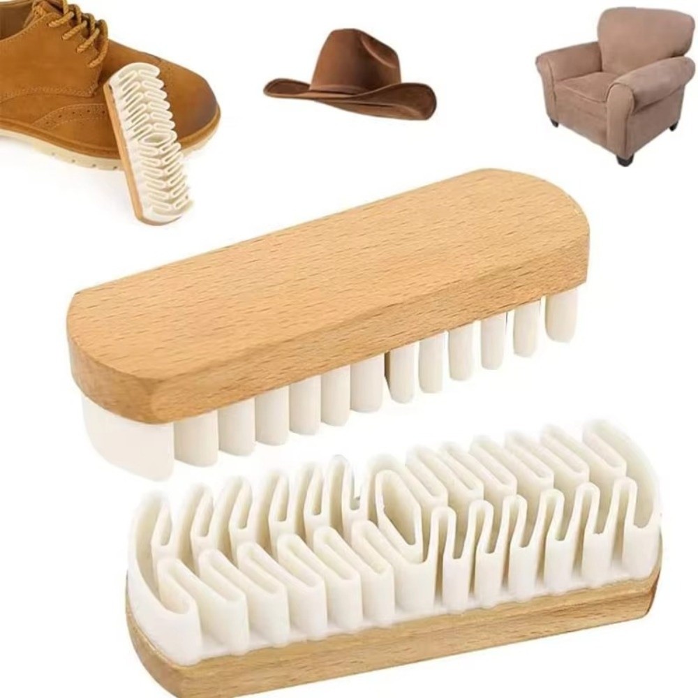 New Rubber Suede shoe Brush Wo - Wood Stain Brush recension och pris