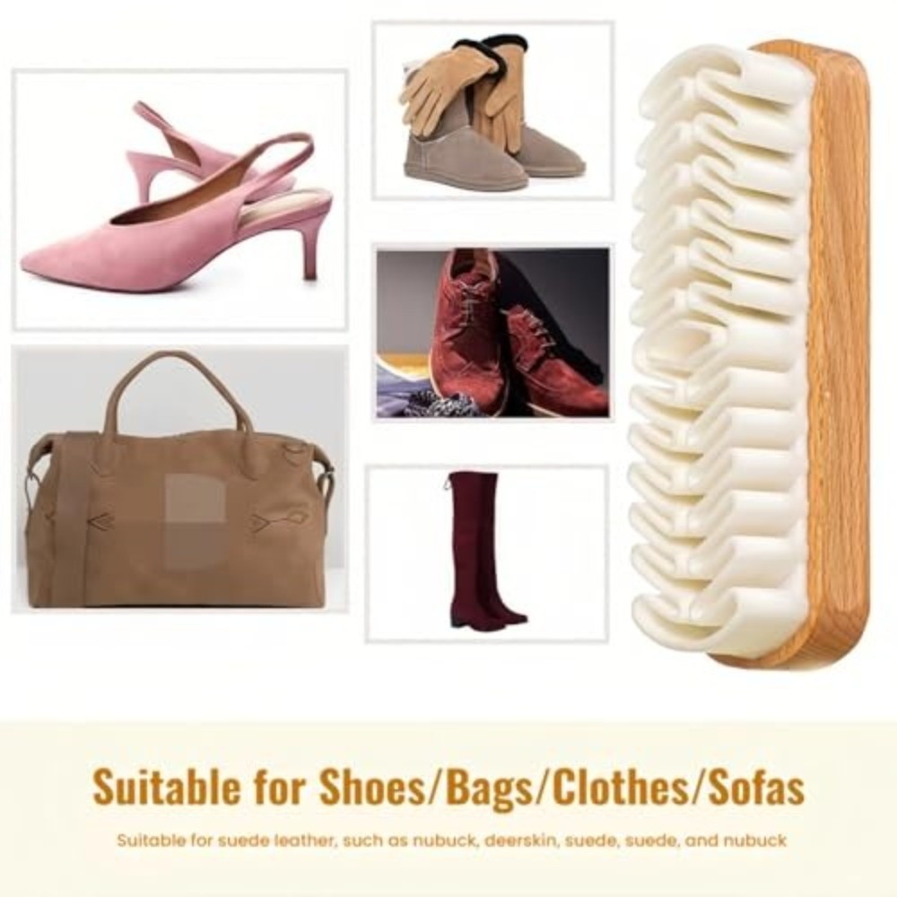 New Rubber Suede shoe Brush Wo - Wood Stain Brush recension och pris