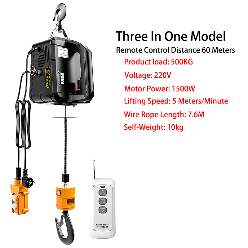 Portable 500kg Electric Hoist  - Home Improvement Cars recension och pris