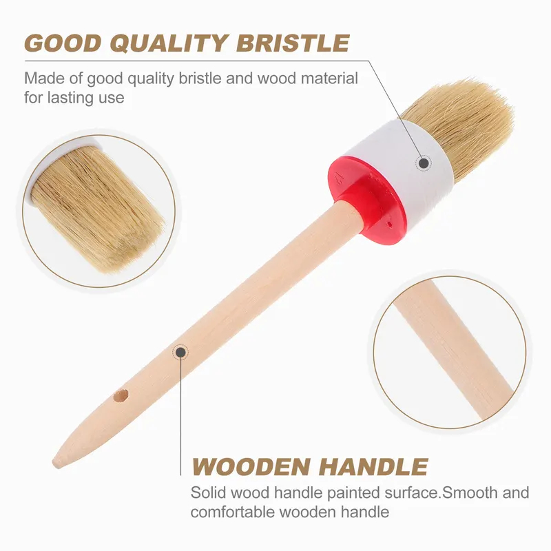 6Pcs Premium Bristle Paint Bru - Wood Stain Brush recension och pris