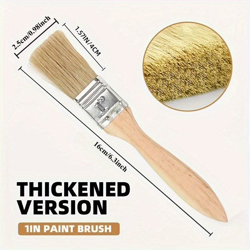 25Pcs 1 Inch Paint Brushes Set - Wood Stain Brush recension och pris