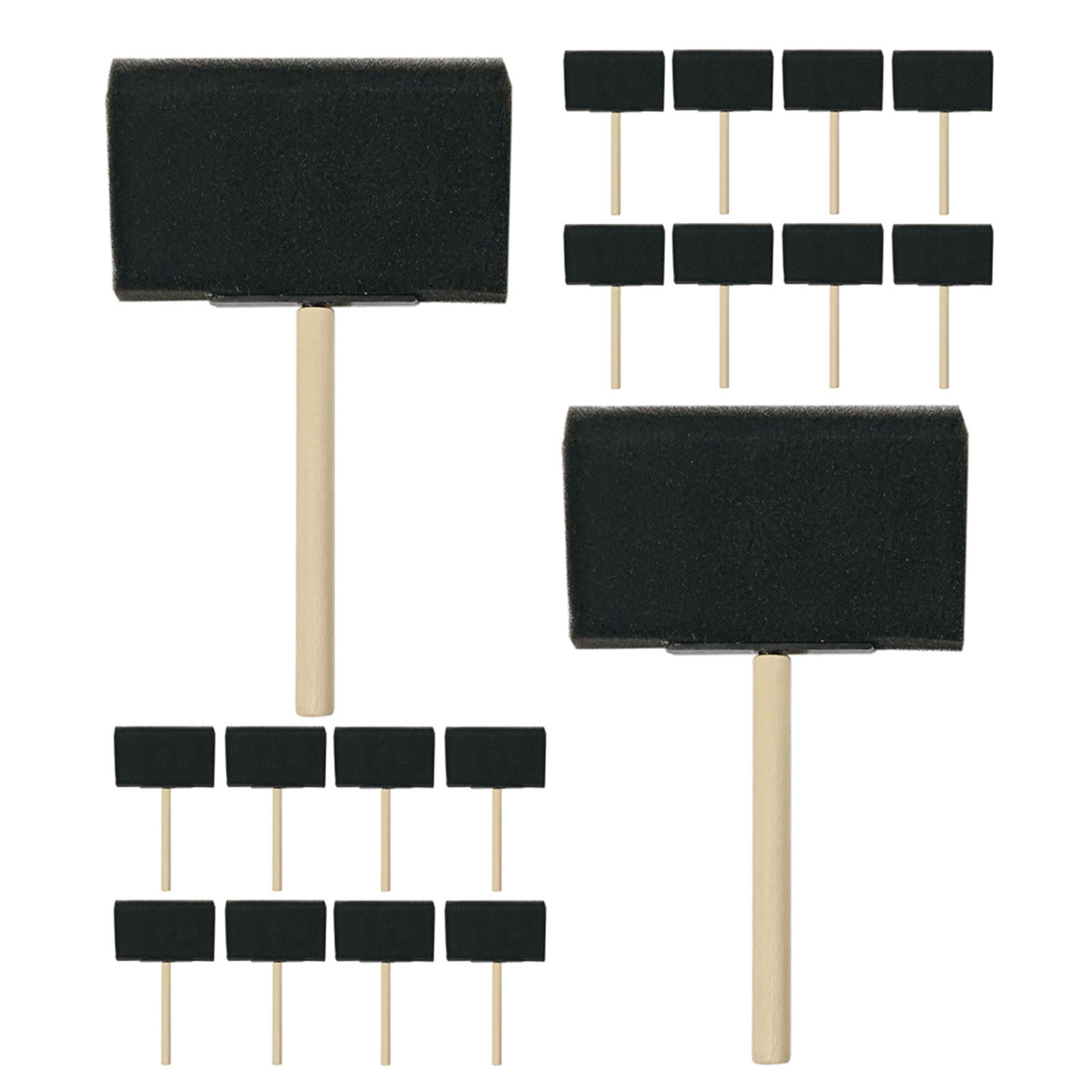 30Pcs Foam Sponge Paint Brushe - Wood Stain Brush recension och pris